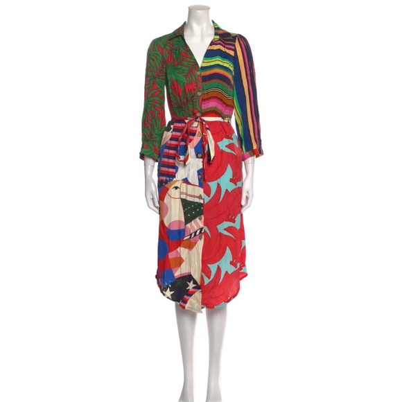 FARM Rio Dresses & Skirts - FARM RIO Printed Midi Length Dress XS